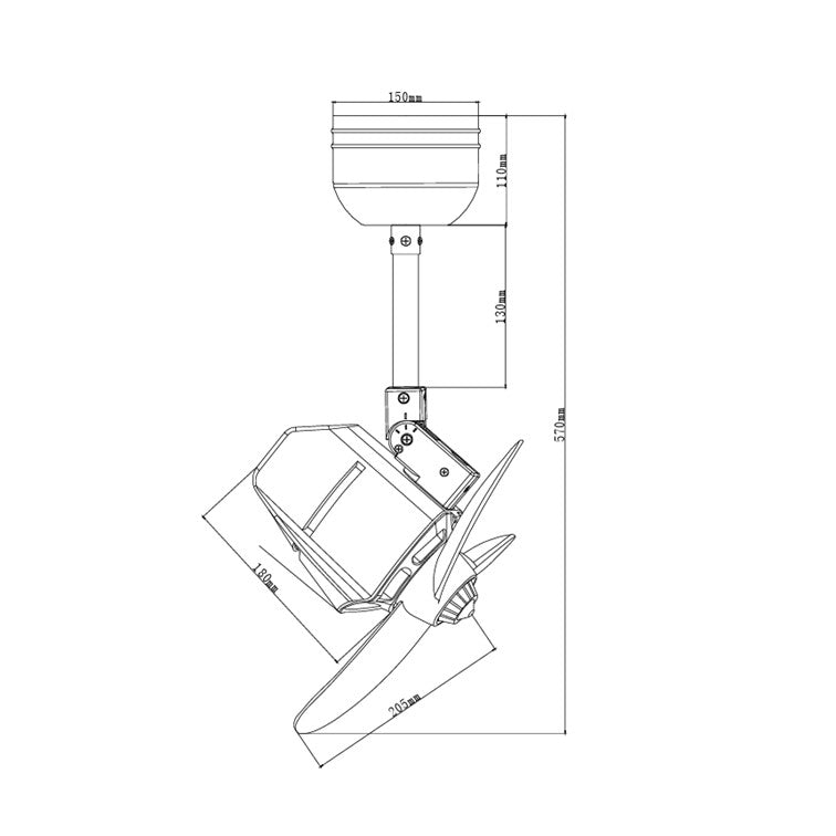 Bestar Dino 16" Corner Fan