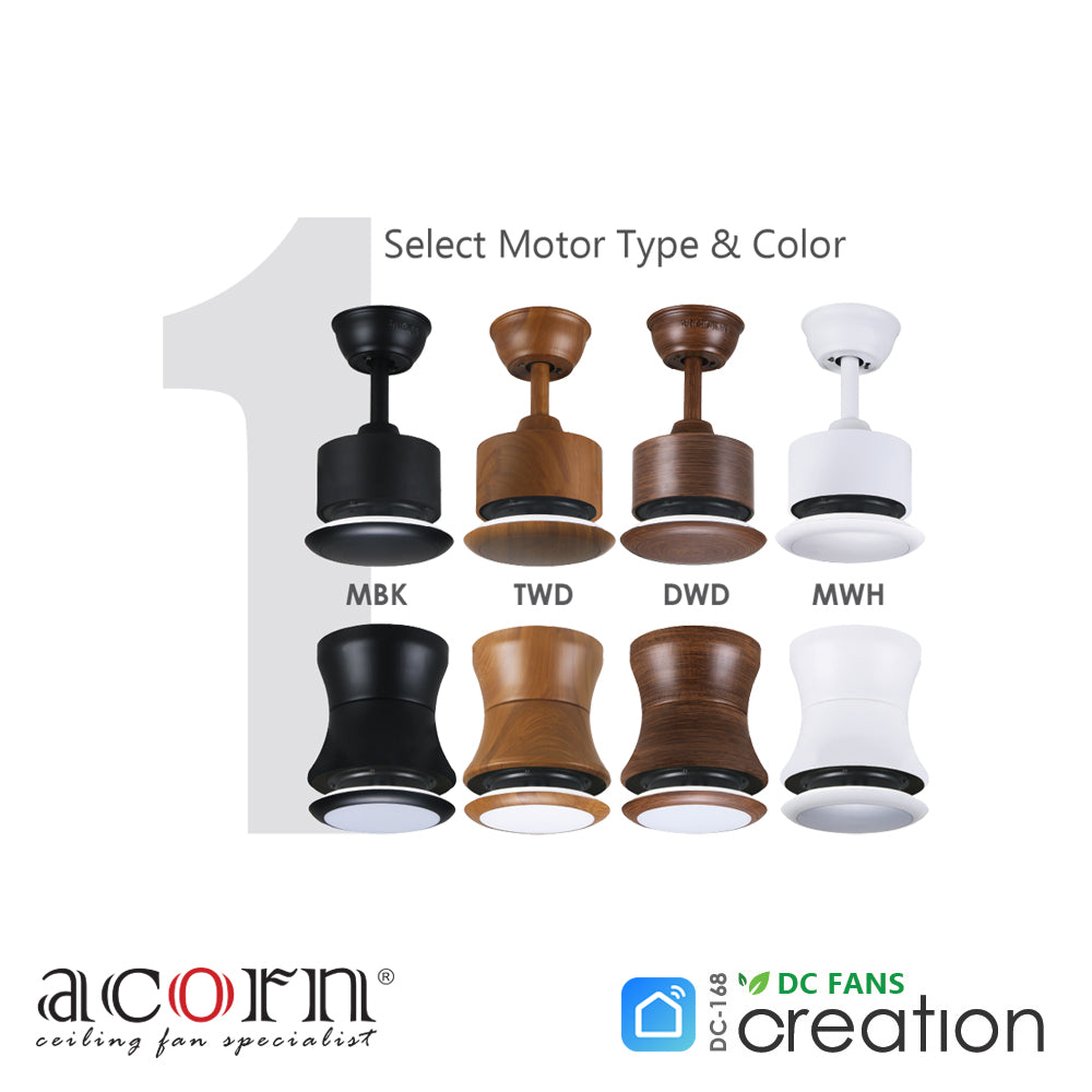 Acorn Creation DC-168H Ceiling Fan (Hugger) No Light