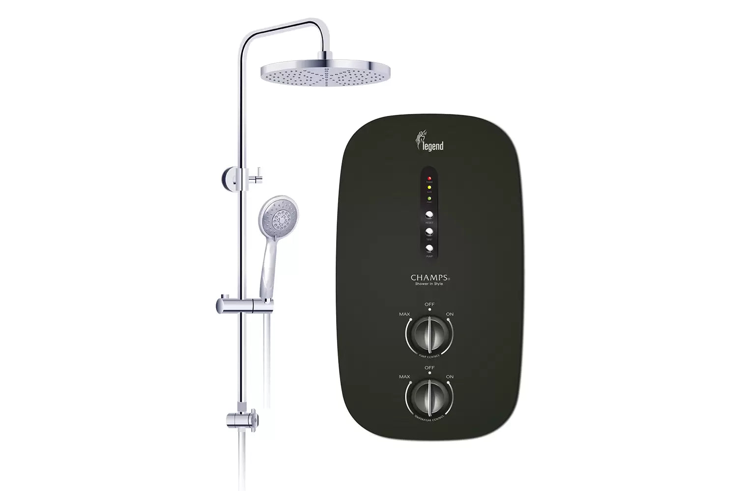Champs Legend Instant Heater with DC Pump (Optional Rainshower)