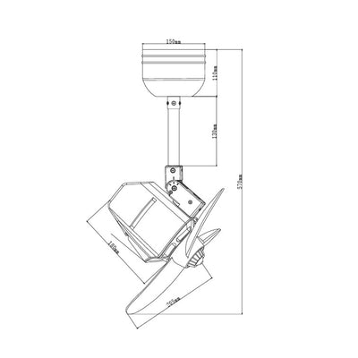 Bestar Dino 16" Corner Fan