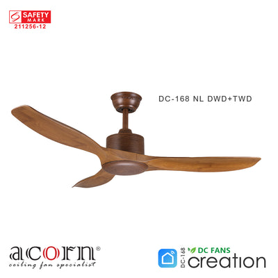 Acorn Creation DC-168 Ceiling Fan (No Light)