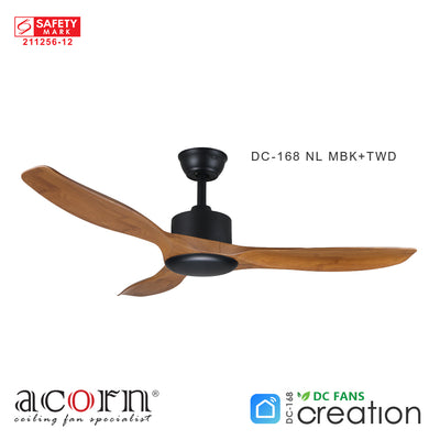 Acorn Creation DC-168 Ceiling Fan (No Light)