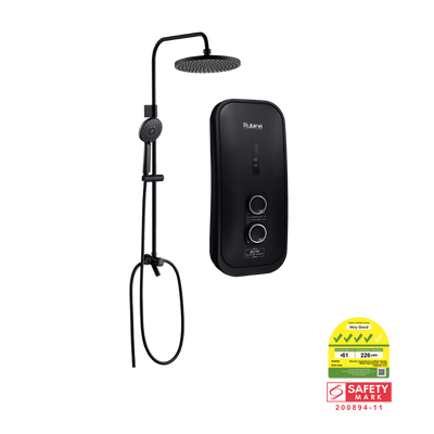 Rubine RWH-3388 DC Pump Instant Heater with Rainshower
