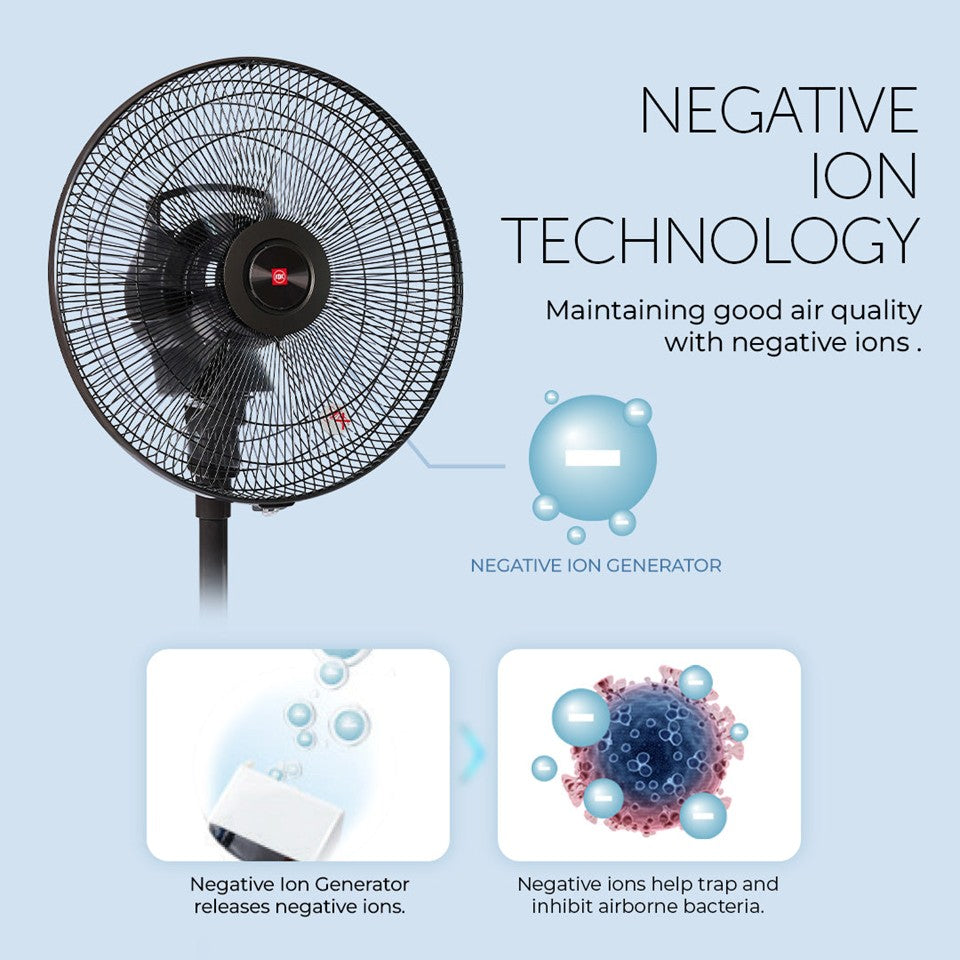 KDK HN35S 14" 7 Blades Stand Fan with Remote Control