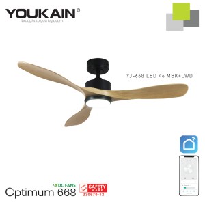 Youkain Optimum 668 46" / 52" Ceiling Fan (Downrod)