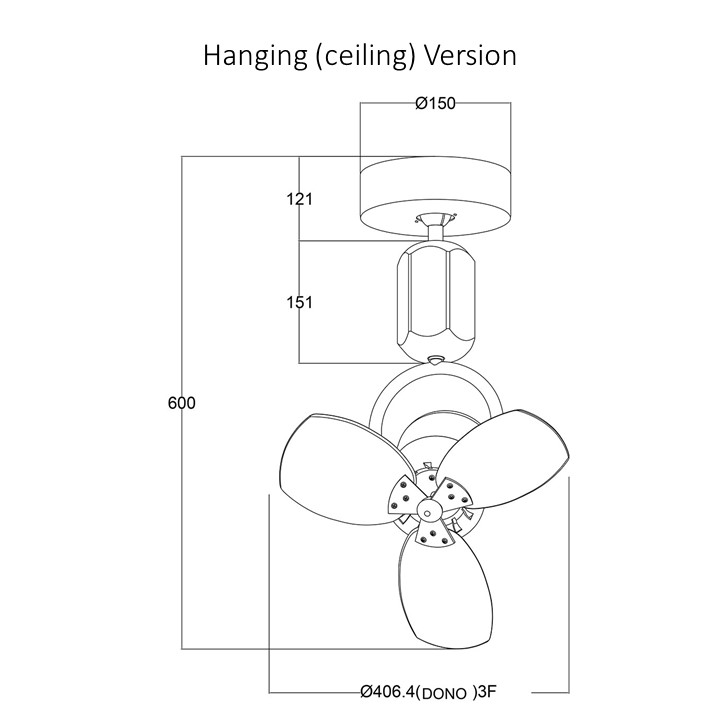 Dono dimension hanging version